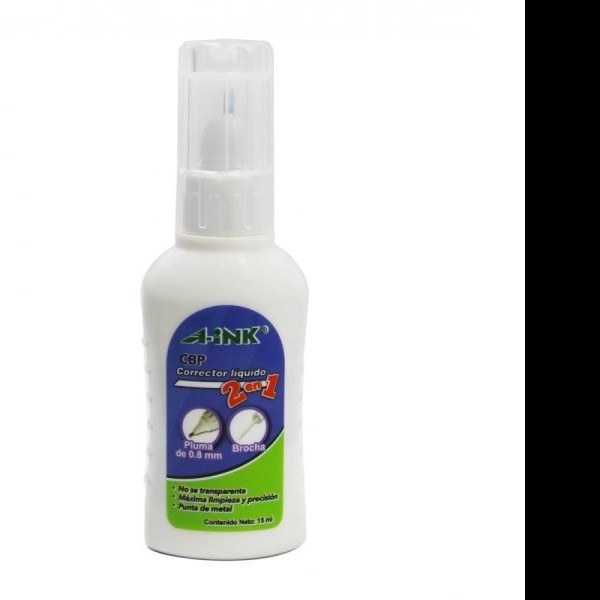 CORRECTOR LIQUIDO 2 EN 1 CBP-12 A-INK 15ML E12 C144